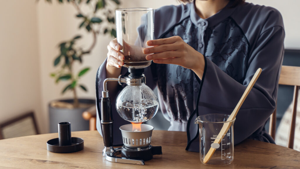 サイフォン式コーヒーメーカー - コーヒーメーカー・エスプレッソマシン